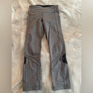 Lululemon cropped (length 23) leggings.